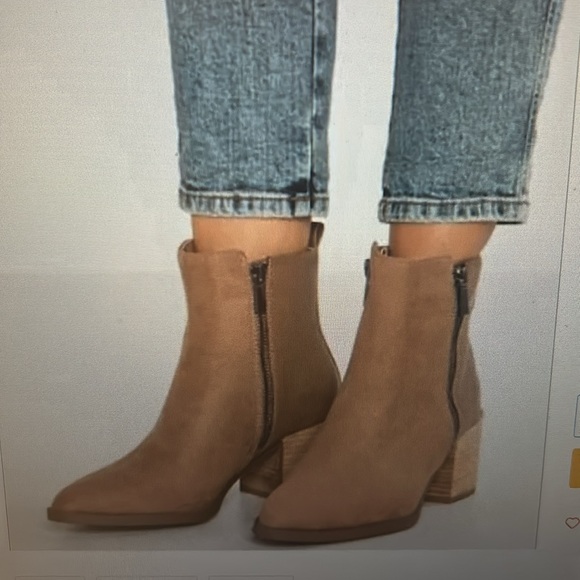 Madden Girl Winwood Women’s 9 Tan Ankle Taupe Bootie Boots - Picture 10 of 10